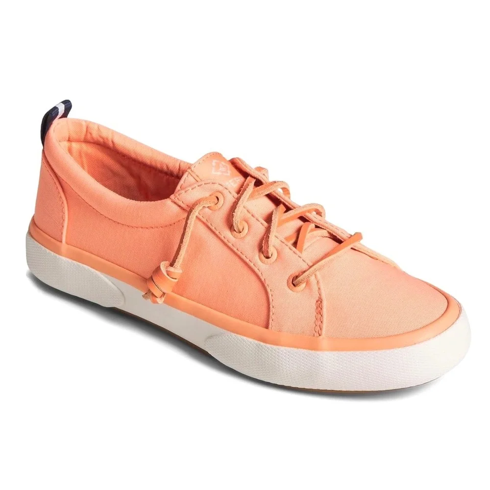 Women's Sperry Pier Wave LTT Seacycled Peach sneakers size‎ 7.5 Summer Fun